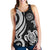 Tahiti Polynesian Women Racerback Tank - White Tentacle Turtle - Polynesian Pride