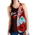 Guam Polynesian Custom Personalised Women's Racerback Tank - Coat Of Arm With Hibiscus - Polynesian Pride