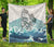 Maori Manaia The Blue Sea Premium Quilt, White - Polynesian Pride