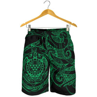 Polynesian Hawaii Men's Short - Green Turtle Tribal - Polynesian Pride