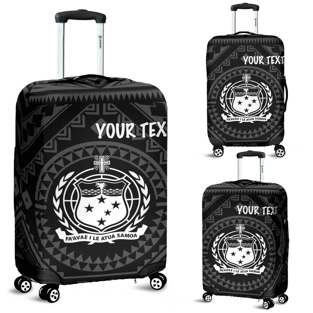 Samoa Personalised Luggage Covers - Samoa Seal In Polynesian Tattoo Style - Polynesian Pride