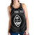 Guam Personalised Women's Racerback Tank - Guam Seal With Polynesian Tattoo Style (Black) - Polynesian Pride