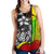 Yap Micronesia Women's Racerback Tank Reggae - Turtle With Hook - Polynesian Pride