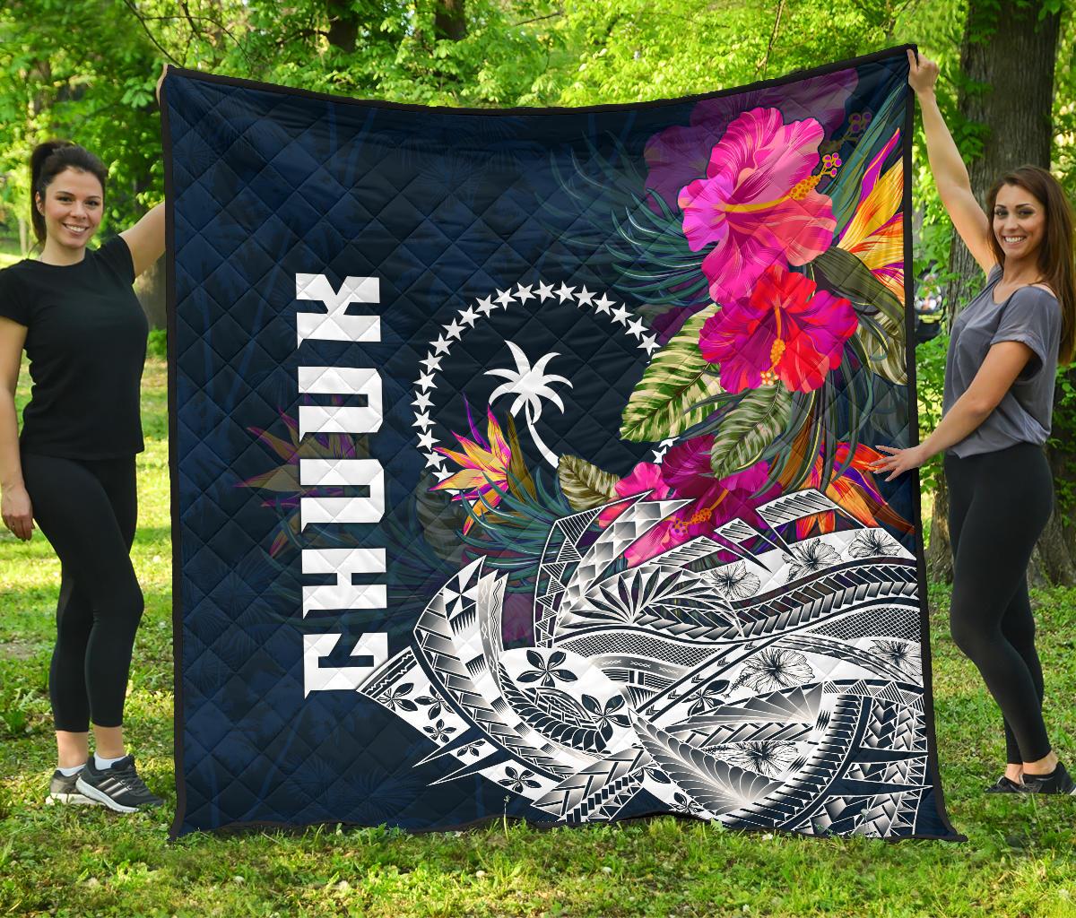 Chuuk Premium Quilt - Chuuk Summer Vibes - Polynesian Pride