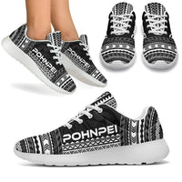 Pohnpei Sporty Sneakers - Polynesian Chief Black Version White - Polynesian Pride