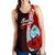 Guam Polynesian Women's Racerback Tank - Coat Of Arm With Hibiscus - Polynesian Pride