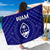 Guam Sarong - Guam Seal With Polynesian Tattoo Style (Blue) One Style One Size Blue - Polynesian Pride