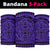 Hawaiian Polynesian Tatau Turtle Purple Bandana 3 - Pack - Polynesian Pride