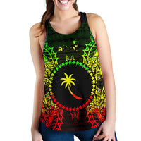 Chuuk Polynesian Women Tank Top Map Reggae Reggae - Polynesian Pride