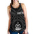 Vanuatu Personalised Women's Racerback Tank - Vanuatu Seal With Polynesian Tattoo Style - Polynesian Pride