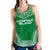 Norfolk Island Women's Racerback Tank - Polynesian Chief Flag Version Green - Polynesian Pride