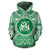 Norfolk Island ll Over Hoodie Norfolk Island Coat of rms Polynesian Flag Color Unisex Green - Polynesian Pride