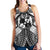 Tonga Polynesian Women's Racerback Tank - Tonga White Seal with Polynesian tattoo - Polynesian Pride