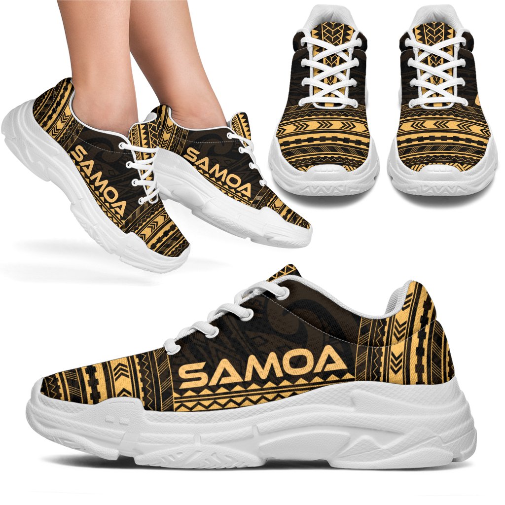 Samoa Chunky Sneakers - Polynesian Chief Gold Version - Polynesian Pride