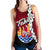 Tahiti Polynesian Women's Racerback Tank - Tribal Wave Tattoo Flag Style - Polynesian Pride