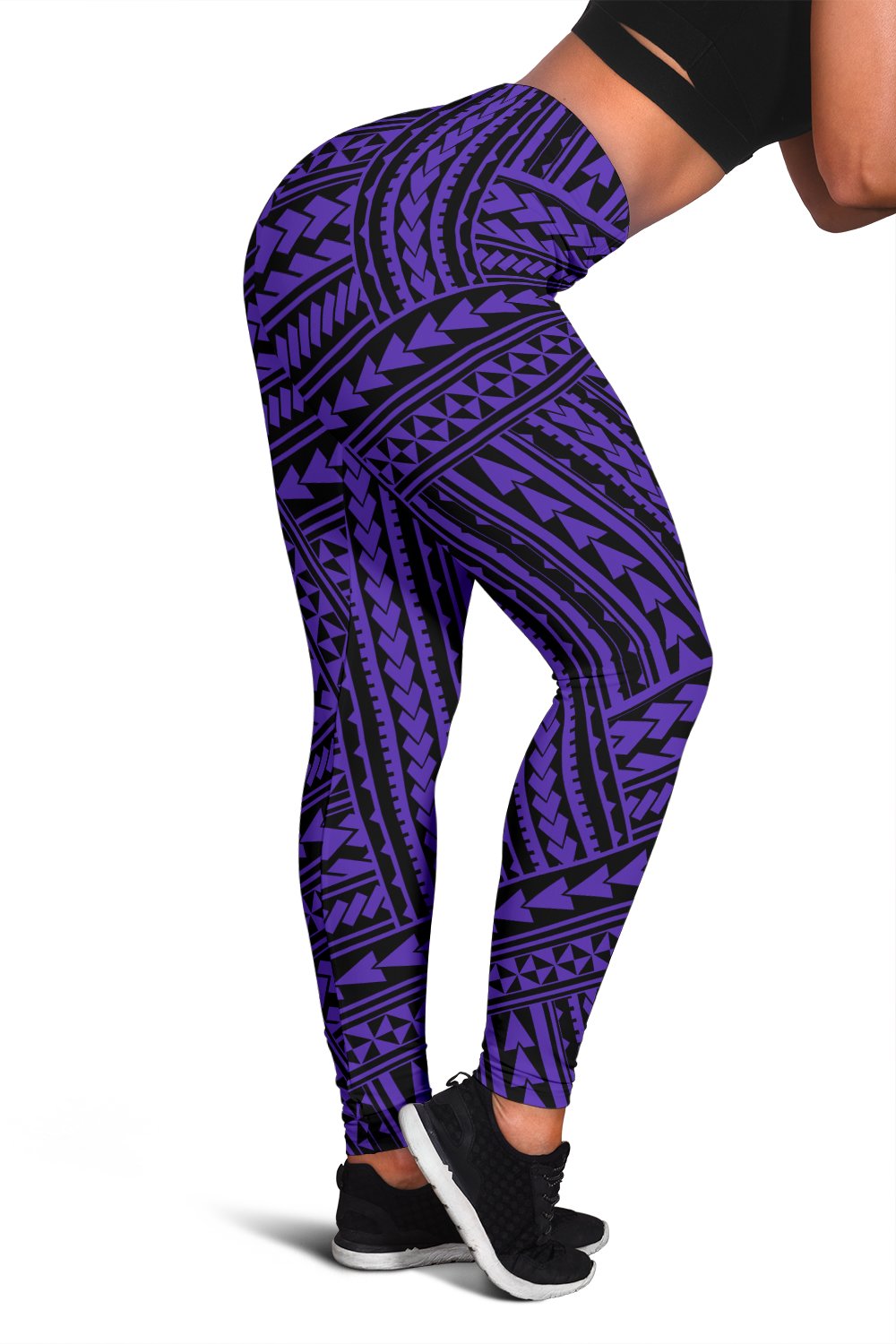 Polynesian Nation Violet Hawaii Women's Leggings AH Violet - Polynesian Pride