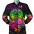 American Samoa Men's Bomber Jacket - Summer Hibiscus Reggae - Polynesian Pride