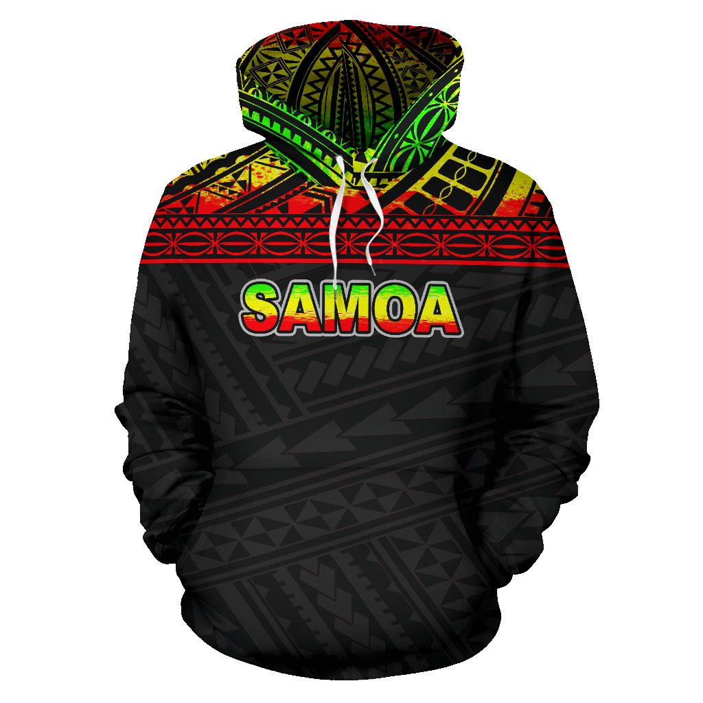 Samoa nd merican Samoa Polynesian ll Over Hoodie Reggae - Polynesian Pride