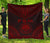 Federated States Of Micronesia Premium Quilt - FSM Seal Polynesian Chief Red Version Red - Polynesian Pride