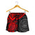 American Samoa Polynesian Women's Shorts - Red Turtle - Polynesian Pride