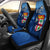 Fiji Rugby Makare And Tapa Patterns Car Seat Covers Blue - Polynesian Pride