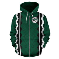 Polynesian Hawaii Mens Volleyball Team Supporter All Over Zip up Hoodie - Polynesian Pride