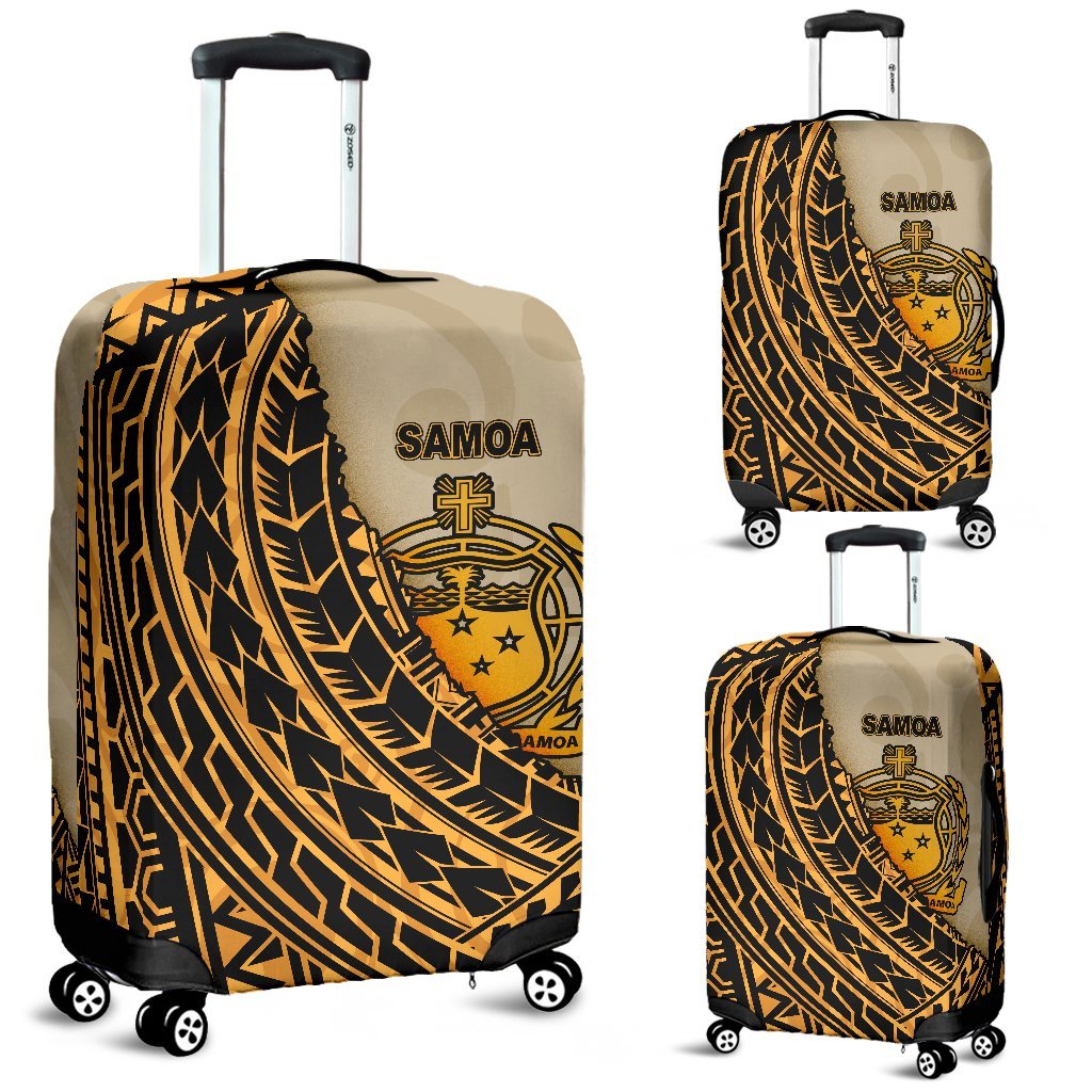 Samoa Luggage Covers - Polynesian Wild Style Gold - Polynesian Pride