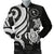 Chuuk Micronesian Men Bomber Jacket - White Tentacle Turtle White - Polynesian Pride