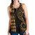 Hawaii Coat of Arm Women's Racerback Tank Gold - Polynesian Pride