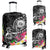 Hawaii Polynesian Luggage Covers - Hawaii Seal With Turtle Plumeria (Black) - Polynesian Pride