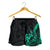 Polynesian Hawaii Women's Shorts - Polynesian Turquoise Humpback Whale - Polynesian Pride