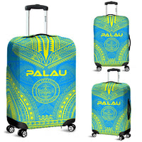 Palau Flag Polynesian Chief Luggage Cover Blue - Polynesian Pride