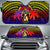 Hawaii Polynesian Warrior Hula Girl Car Sun Shade Auto Sun Shade Universal Fit Black - Polynesian Pride