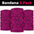 Polynesian Kakau Turtle Pink Bandana 3 - Pack - Polynesian Pride