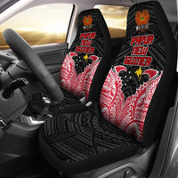 Papua New Guinea Car Seat Covers - Papua New Guinea Flag Coat Of Arms Premium - A7 - Polynesian Pride