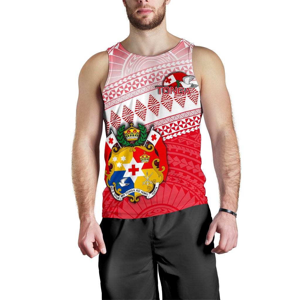 Tonga Rugby Men's Tank Top Polynesian Style - Polynesian Pride