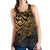 Guam Polynesian Racerback Tank (Women) - Gold Turtle Flowing - Polynesian Pride