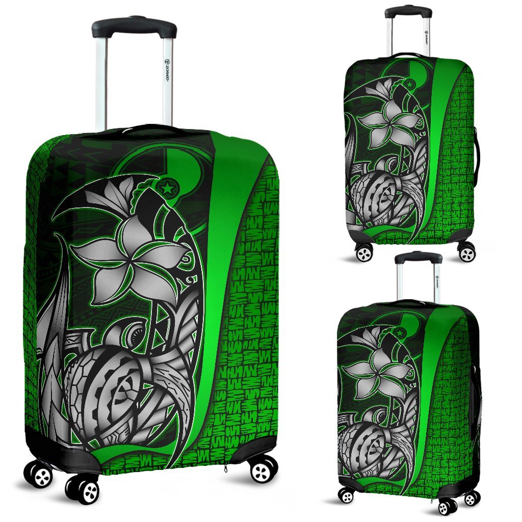 Yap Micronesian Luggage Covers Green - Turtle With Hook Green - Polynesian Pride