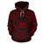 Samoa ll Over Hoodie Samoa Coat of rms Polynesian Red Black Unisex Red - Polynesian Pride