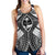 Guam Polynesian Women's Racerback Tank - Guam White Seal with Polynesian Tattoo Ver 01 - Polynesian Pride