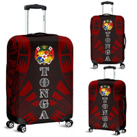 Tonga Luggage Cover - Polynesian Tattoo Red Red - Polynesian Pride