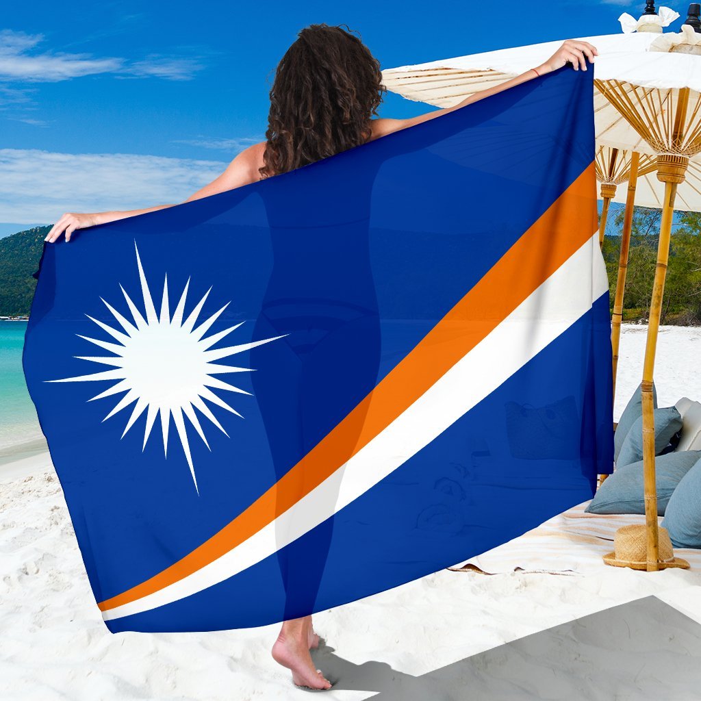 Marshall Islands Sarong - Marshall Islands Flag SARONG ONE SIZE Flag Color - Polynesian Pride