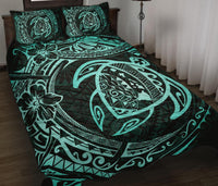 Hawaiian Map Turtle Polynesian Quilt Bed Set - Polynesian Pride