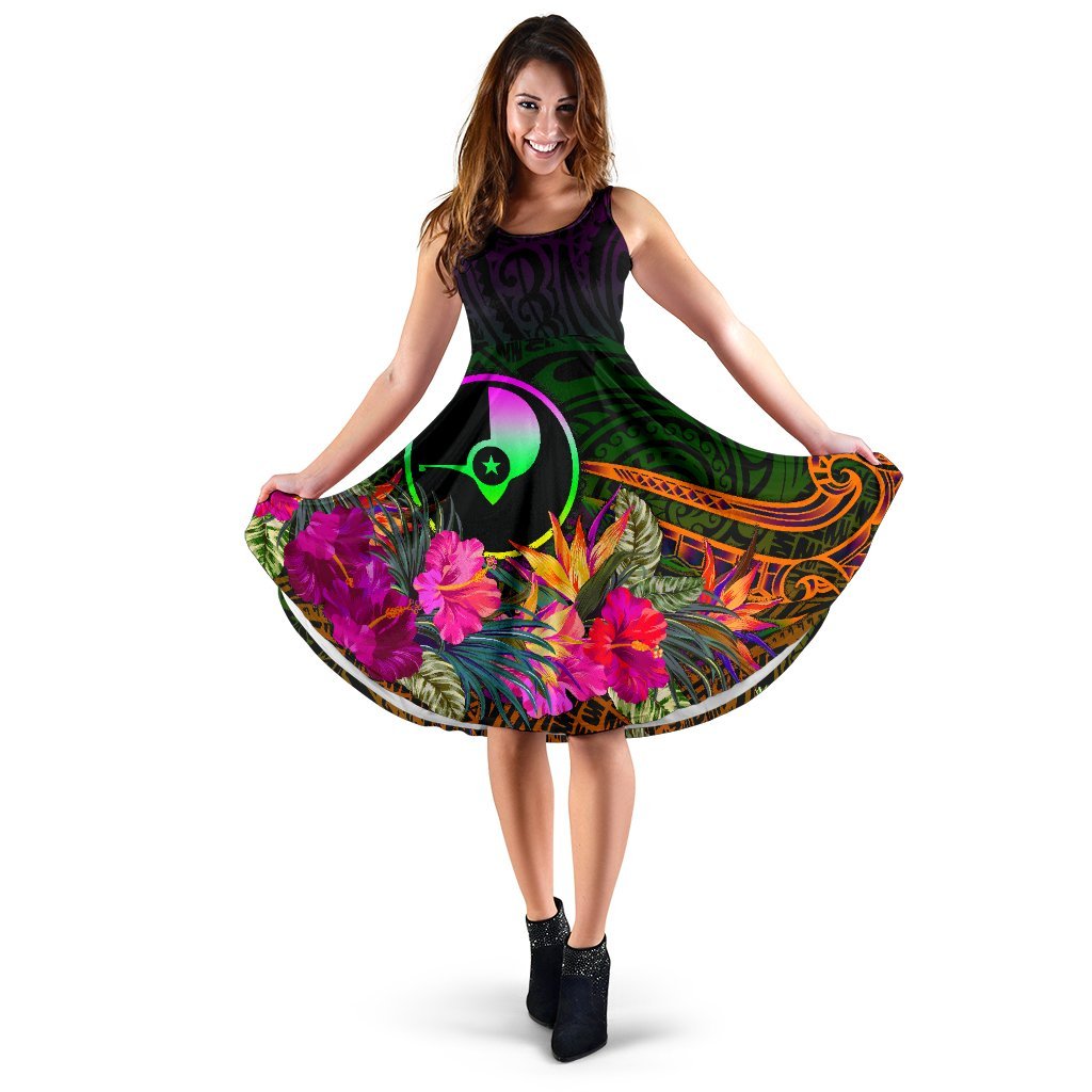 YAP Women's Dress - Summer Hibiscus Women Reggae - Polynesian Pride