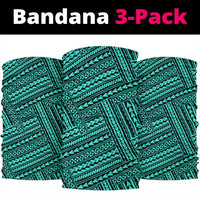 Polynesian Nation Turquoise Bandana 3 - Pack - Polynesian Pride