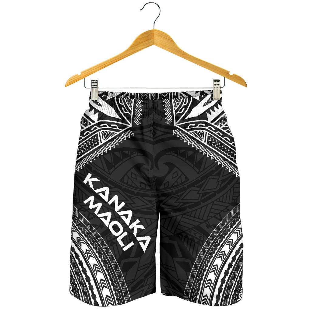 Kanaka Maoli Men's Shorts - Polynesian Chief Black Version - Polynesian Pride
