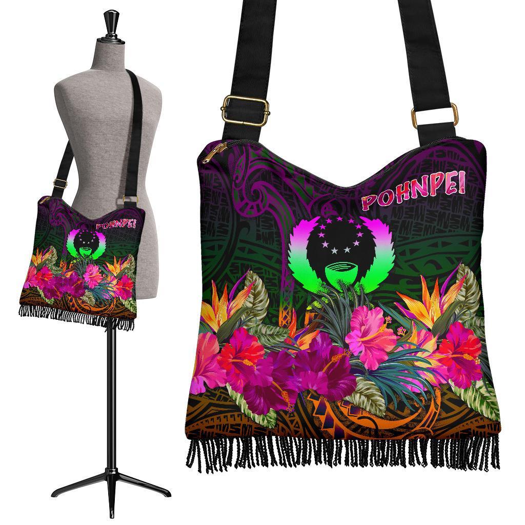 Pohnpei Crossbody Boho Handbag - Summer Hibiscus - Polynesian Pride