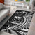 Samoa Area Rug - Custom Personalised Wings Style Black - Polynesian Pride