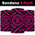 Hawaiian Turtle Map Black Pink Bandana 3 - Pack - Polynesian Pride