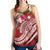 The Philippines Women's Racerback Tank - Summer Plumeria (Red) - Polynesian Pride